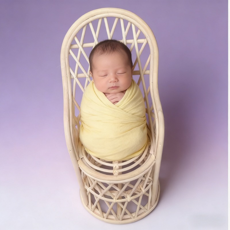Baby Gear - Silla de mimbre Vintage hecha a