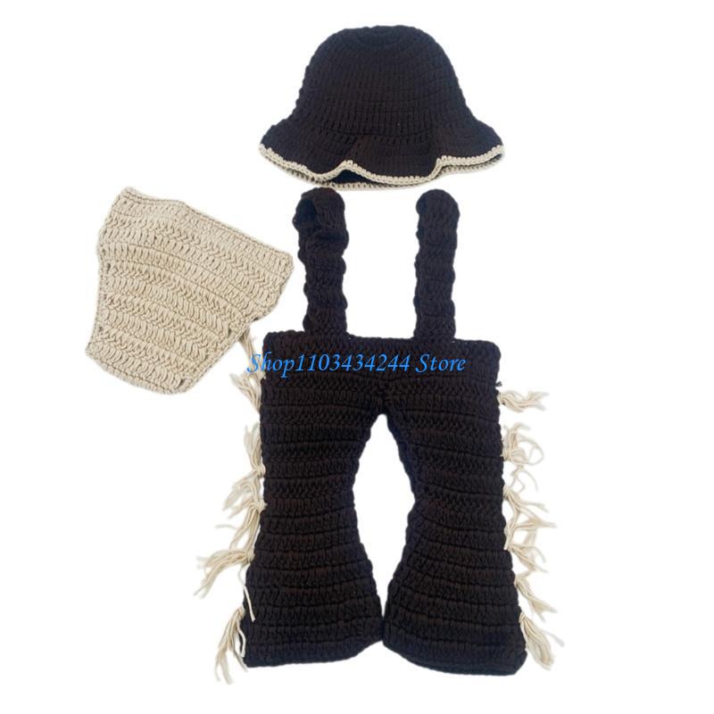 Infant Photography Props Outfit - Accesorios ropa para disfraz fotografía, sombrero