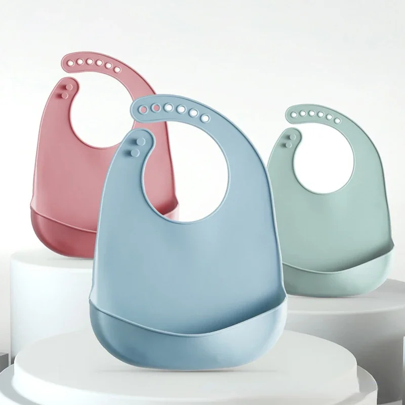 1/3 unidades Babero para bebé  - Waterproof Baby Bibs Silicone reseña y precio