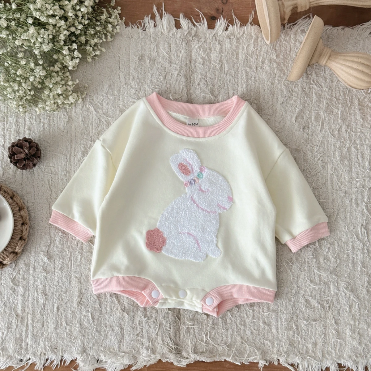 Body de manga larga con motivo - Newborn Baby Girl Romper Floral reseña y precio