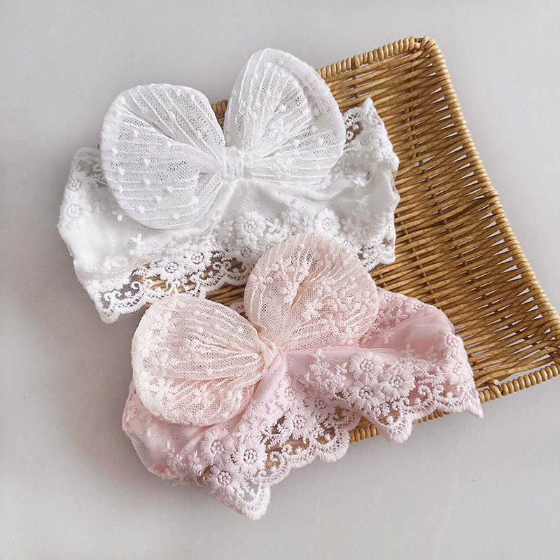 Diadema de encaje con lazo gra - Baby Gear reseña y precio